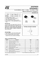 DataSheet STD7NS20 pdf